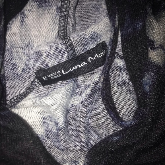 GIRL’S LUNA MOON TIE DYE SWEATSHIRT HOODIE - Picture 3 of 3